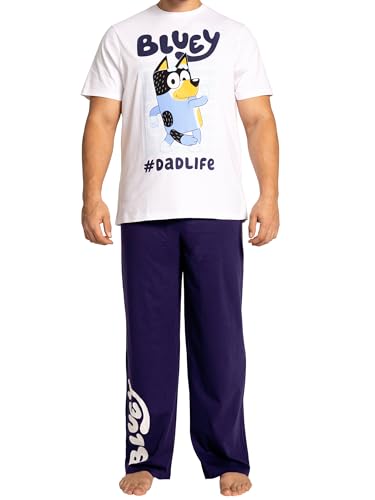 Bluey Pajamas | Cotton Mens Pajamas Set For Daddy | Dad Mens Pjs