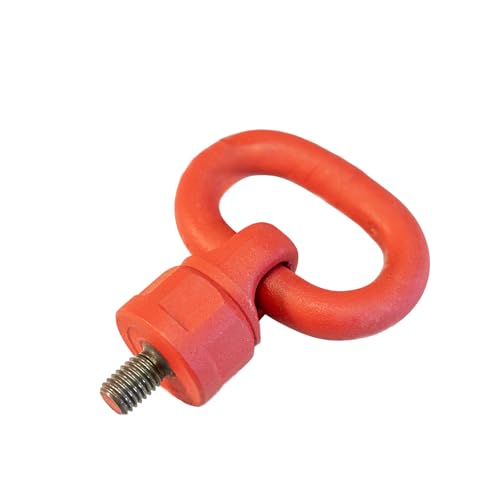 Image of 2pcs M12 x 18 0.5-1Ton Swivel Eye Bolt 360 Rotating Eyebolts G80 High Strength Alloy Steel Lifting Die Bolts Crane Machinery Parts Hoist Ring Heavy Duty Strength ob is 1080MPa