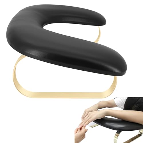 Reposamanos De Manicura De Cuero De La PU, Cojín Reposamanos En Forma De U Para Uñas - Reposamanos De Manicura, Reposamanos De Uñas Tech - Reposamanos De Escritorio Con Uñas Almohada Desmontable Para