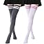 2 Pairs Stockings With Stripe A: White, Grey