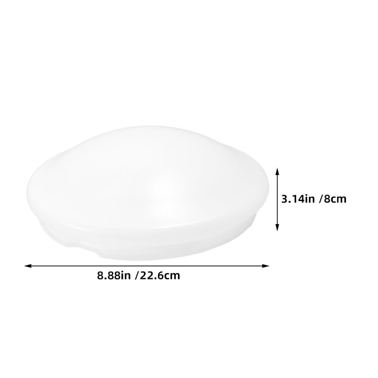 2 Piezas Pantallas de Luz de Techo white Cubiertas de Reemplazo para Ventilador de Techo Lámparas Colgantes y Apliques de Pared Diseño Redondo para Cocina Dormitorio y Baño