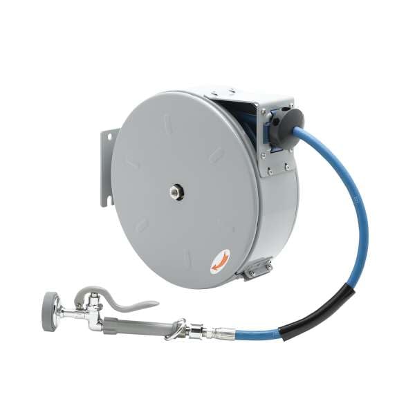 T&S Brass B-7222-C01M Enclosed Coated Reel with B-0107, 3/8" x 30'