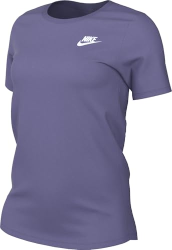Nike Damen Club T-Shirt, Dusty Amethyst, M