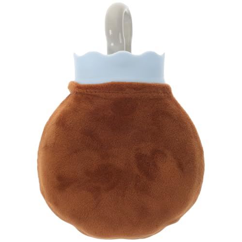 POPETPOP Bolsa de Agua Caliente de Silicona con Funda de Dibujos Animados en Forma de Pata de Gato, Adecuado para Invierno y Manos Frías, con Cubierta de Felpa Suave