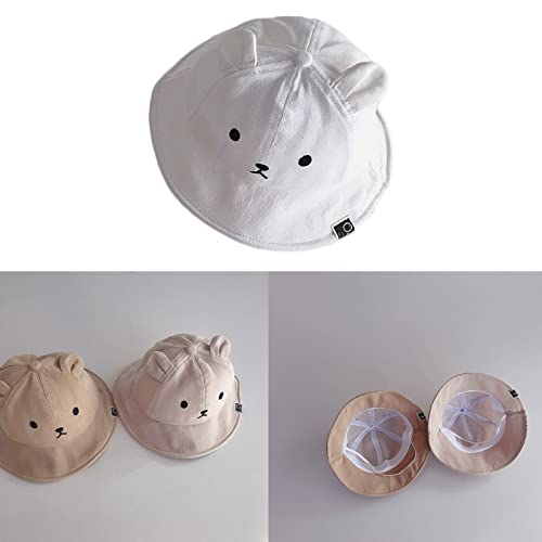 Bucket hat,Cartoon Bear Shape Fisherman Hat Cotton Bucket Hat Spring Outdoor Foldable Fisherman for Toddler2