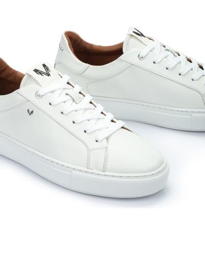 Martinelli Para Hombre. 1738-2950S Zapatillas De Piel Hastings Blanco (44), Plano, Cordones, Casual - 4