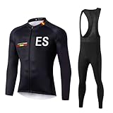 UGLY FROG 2026 Conjunto Invierno Ciclismo Hombre Manga Larga + Ropa Ciclismo con Tirantes Acolchado Culotte Largo