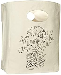 Organic Cotton Canvas Lunch Bag - Reusable & Machine Washable Lunch Tote