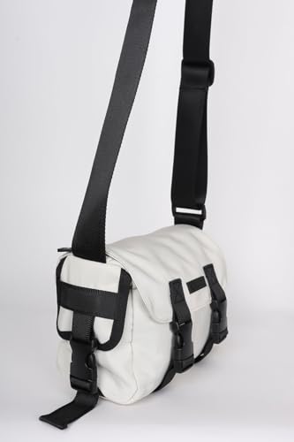 Image of SNITCH Multi-Pocket Travel Bag with Double Buckle, Adjustable Strap, Oval Shape, Lightweight