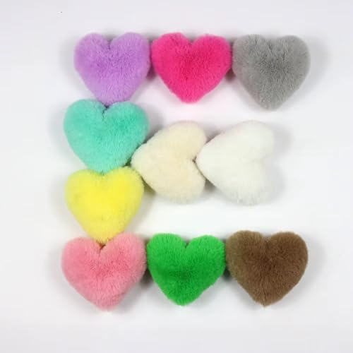 Image of Heart Plush Keychain Soft Toy | Mini Plush Keyring Bag Charm for Kids & Girls | Cute Keychein, Stuffed Animals, Gift Item, Funny Toys, Party Favors & Return Gifts