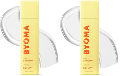 Image of BYOMA Creamy Jelly Cleanser-Hydrating Facial Cleanser for Skin Barrier Repair-Tri-Ceramide Face Wash for Sensitive Skin&All-Skin Types-Gently Removes Makeup&Excess Oil-5.91 fl oz,(Pack of 2)