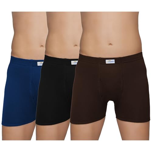 Image of Amul Comfy Men's Trunk Underwear | Soft Outer Elastic | Soft Waistband | Breathable Comfortable Innerwear | Pack of 10 | Color May Vary