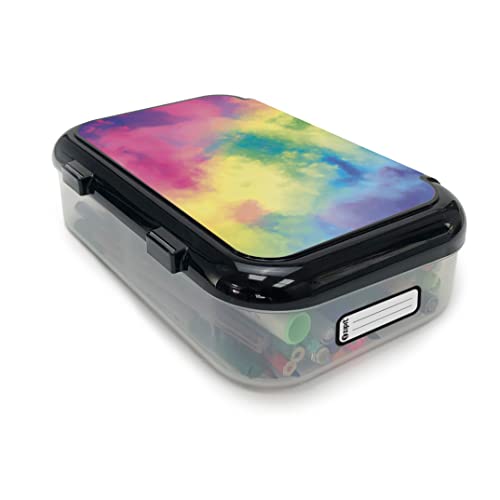 Image of ZIPIT: Recycled Plastic Pencil Box - Rainbow - Large Capacity Case, Colorful Stationery Organizer, School Supplies-Toys Holder, Snap Close, Kids