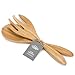 Price comparison product image Dehaus® Large Bamboo Salad Servers - Eco Friendly Wooden Serving Spoons Set - Fork & Spoon Cutlery Tongs - Giant Farmhouse Style Kitchen Servers for Salad, Fruit or Pasta at Dinner Parties