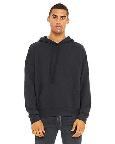 Bella + Canvas 3729 Unisex Sponge Fleece Pullover DTM Hoodie Dark Grey