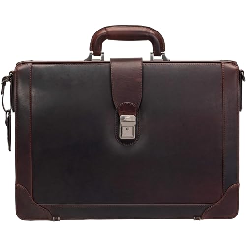 Mancini Buffalo Luxurious Litigator Briefcase Pocket...