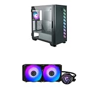 MSI MAG VAMPIRIC 300R Midnight Green Mid-Tower PC Gehäuse + MAG CORELIQUID 280R Wasserkühlung