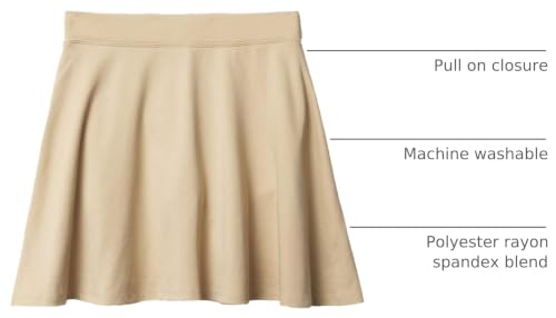 Image of The Children'S Place Girls Ponte Knit Pull On Skort