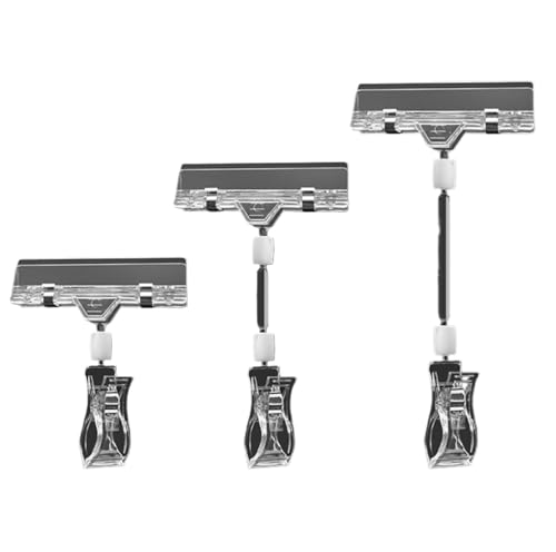Pinces à étiquettes anti-chute pour panneaux POP, clips publicitaires mobiles 16cm