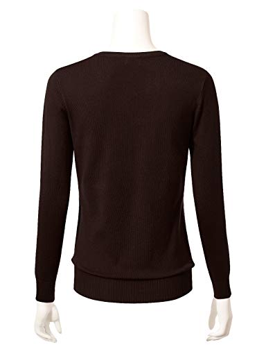 Allsense Women's Long-Sleeve Lightweight Crewneck Cardigan Sweater3