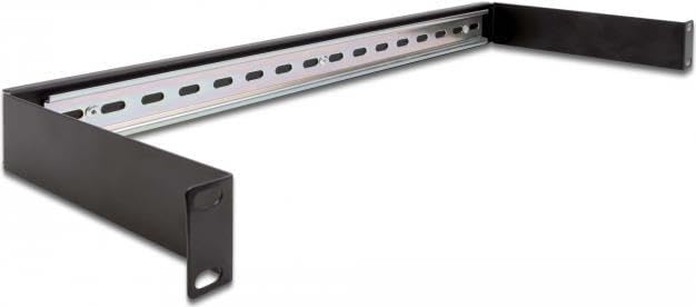 Delock 66883 Cable Organizer Rack Cable Rail Black 1 pc(s), W128812306 (Cable Rail Black 1 pc(s))