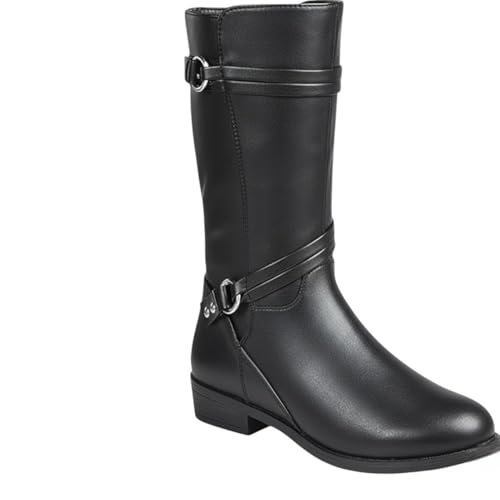 kids knee high boots for girls/children Central 20 KIDS Black 2