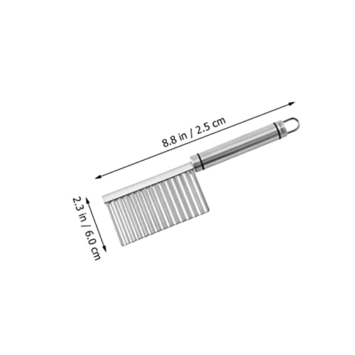 Cortador Ondulado para Papas de Acero Inoxidable Alipis miniatura 2