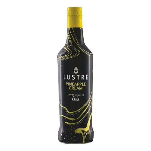 LUSTRE Vegan Cream Liqueur | Pineapple Rum Cream | Luxury Liqueur | Pineapple Rum | Shots | 15% ABV | Lactose Free Dairy Free | Perfect for Parties Birthday Gift Cocktail Ingredient