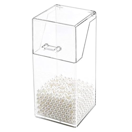 Organizador de cepillo de maquillaje Almacenamiento de cepillo de maquillaje a prueba de polvo con tapa de perlas para la herramienta de almacenamiento Organizador