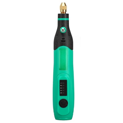 Eujgoov Pluma de Molienda Eléctrica, Herramienta de 5 Engranajes de Velocidad Recargable de Pulido Inalámbrico Portátil para Piedra de Lijado de Grabado DIY