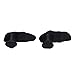 Saluaqui Workout Weight Lifting Grips Anti Slip Rubber Gym Grips for Bodybuilding Powerlifting - Black, Universal Fit for All Hand Sizes (Black)