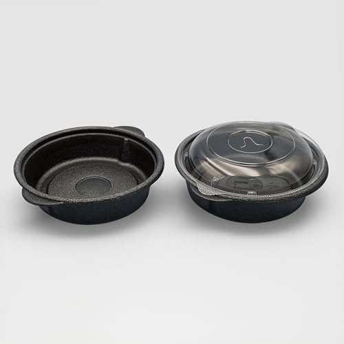 BAKEQ AIR 日本製 オーブン レンジ対応 蓋付き 220度 耐熱 容器 蒸気穴 100個セット 丸型 直径15cm 調理 テイクアウト グラタン ドリア 使い捨て ベイクックエア