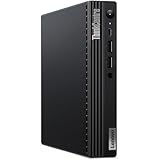 Lenovo ThinkCentre M70q Gen 3: Compact Desktop Computer with Intel Core i7 12th Gen, 4.60 GHz, 16GB DDR4 RAM, 512GB SSD - Windows 11 Pro - Intel UHD Graphics - Mini PC in Black (11T3000RUS)