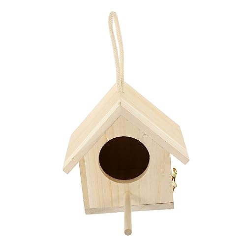 BCOATH Wooden Bird Nest Home Adornment Delicate Nest Decor for Garden Desktop Random for Rooms and Outdoor Spaces