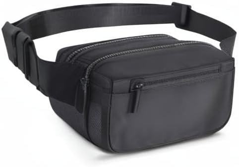 Miniatura 6 de Riñoneras para mujeres y hombres, riñonera de moda, bolsa cruzada con correa ajustable para correr, senderismo, viajes.