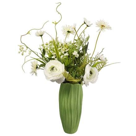 Goebel Spirulina Colori 23-123-05-1 Vase 10 x 10 x 20 cm Bisque Porcelain Dark Green, 10 x 10 x 30 cm - Image 2