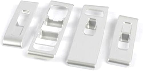 FSFY Auto 4 piezas de interruptor de ventana de puerta para Volvo XC40 2018-2020, plateado mate