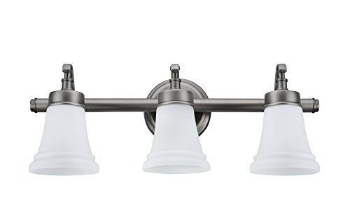 One-Day Sale: Up to 70% Off Aspen Creative 62066, Three-Light Metal Bathroom Vanity Wall Light Fixture, 22 1/2 Wide, Transitional Design in Rustic Pewter with White Opal Glass Shade Free Shipping 🛒 Aspen Creative 62066, Three-Light Metal Bathroom Vanity Wall Light Fixture, 22 1/2 Wide, Transitional Design in Rustic Pewter with White Opal Glass Shade