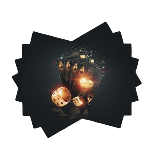 Creative Poker: Juego de 4 manteles individuales