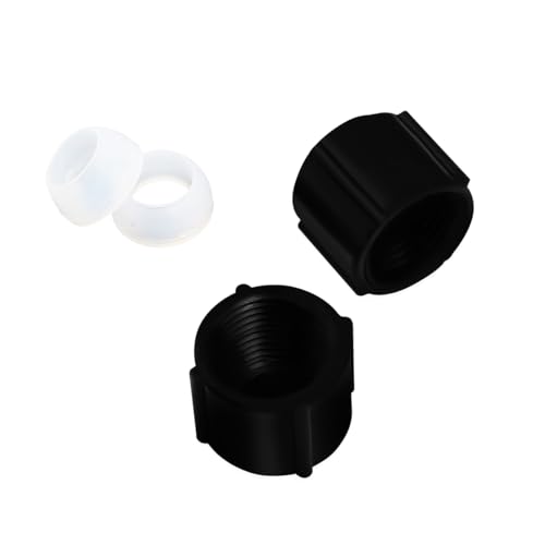 Image of 2 Pcs Low Point Drain Seals and Caps Compatible with RV /Camper /Travel Trailer- 1 /2 Inch Hot & Cold Water Lines (2)