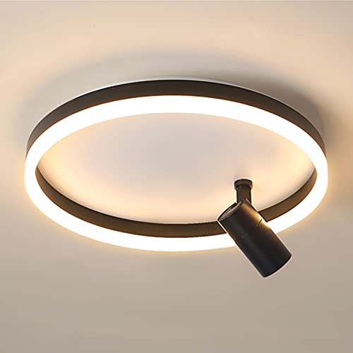 Plafonnier LED or moderne en acrylique de haute qualité avec projecteur
