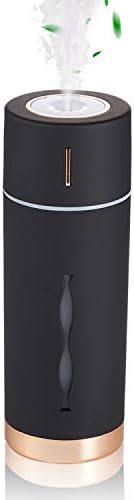 Humidifier with Essential Oils humidifiers,Mini Cool Mist Humidifier Ultrasound for Bedroom,Desktop,Travel,Car 7 Colorful,Two Spray Modes,Auto Shut-Off