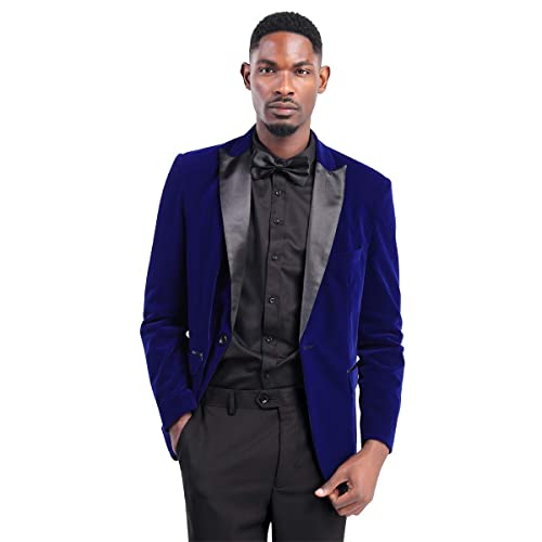 Cloudstyle Mens 2-Piece Suit Peaked Lapel 1 Button Tuxedo Slim Fit Dinner Jacket Pants3