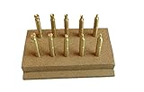 10 pcs 1/4'(6 mm) x 2' Brass Dop Stick Lapidary Faceting (2,3,4,5,6 mm)