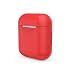 Xberstar Silicone Shock Proof Protective Case Sleeve Skin Cover for Apple AirPods True Wireless Headphone Charging Box (Red)