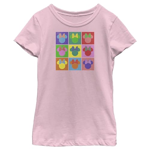 Disney Characters Warhol Minnie Girl's Solid Crew Tee