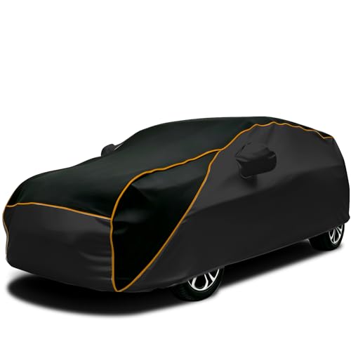 Image of Hail Protection Car Cover for L exus RX/NX/ES/LS Waterproof Full with Thick EVA Protective Layer All-Weather Protection Anti-UV Windproof and Snowproof for Outdoor Black