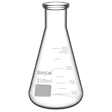 matraz aforado uso en laboratorio Este matraz erlenmeyer es adecuado para titulaciones de laboratorio, calentamiento y mezcla de soluciones