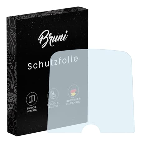 Bruni Película Protectora compatible con Beurer EM 49 Protector Película, claro Lámina Protectora (2X)