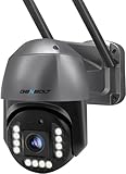【WiFi Dual-Band a 2,4/5 GHz e tracking automatico】IP Telecamera Dual-band supporta il WiFi a 2,4 e 5 GHz, offrendo una connessione WiFi stabile e ad alta velocità. Questa Telecamera esterno senza fili offre 355° orizzontali e 90° verticali e uno zoom digitale 4x. Una volta nell'area della videocamera sorveglianza esterno, seguirà automaticamente i percorsi delle persone per ottenere maggiori dettagli.